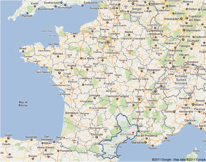 nimes france google maps